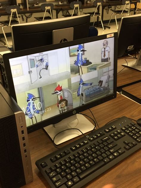 Someone Changed The Desktop Pic Of One Of The School Computers To This