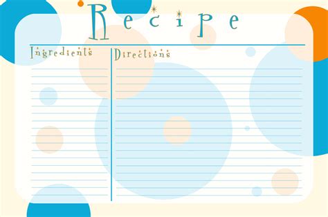 Mistress Of My Domain Retro Style Recipe Cards Free Printables