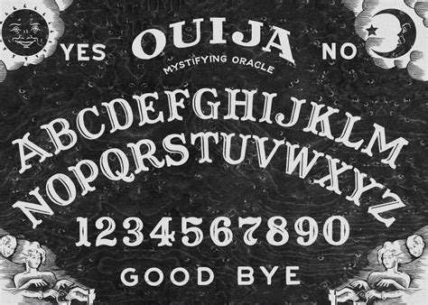 Ouija Board Black Poster By Dd Art Displate Artofit
