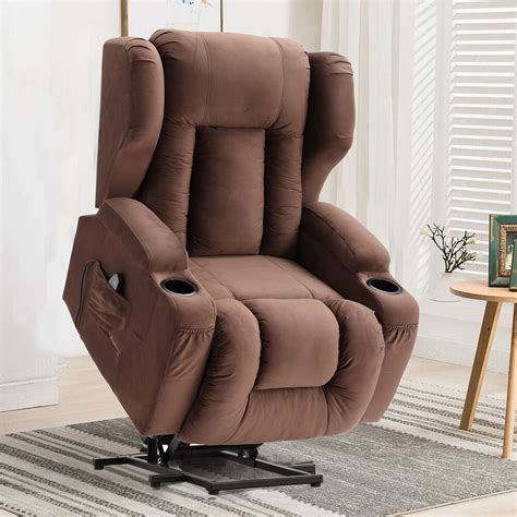 buy samery lift chair recliners for elderly with massage and heat electric power lift recliner