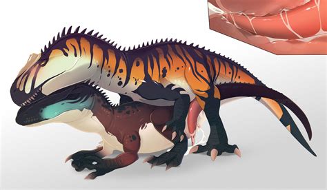Rule 34 2022 Allosaurid Allosaurus Blush Bodily Fluids Cum Cum Inside Dinkysaurus Dinosaur Duo