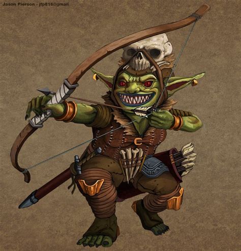 Female Goblin Archer Fighter Ranger Warhammer Fantasy Roleplay