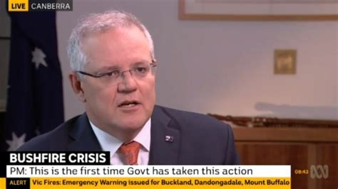 Australian Bushfires Prime Minister Scott Morrison Defends Government