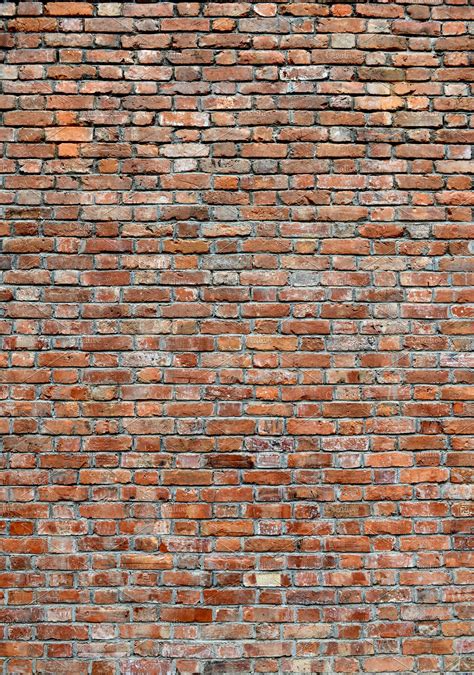 Red Brick Wall Texture Portrait High Quality Abstract