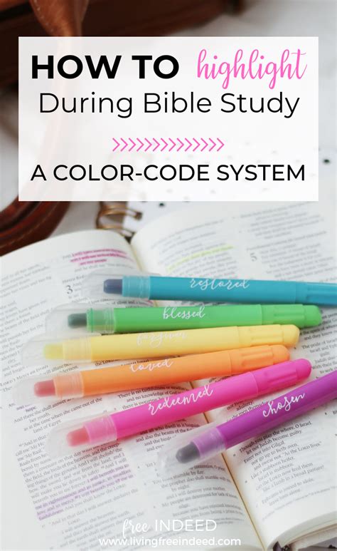 A Highlighting And Color Coding System For Your Bible Bible