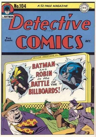 Detective Comics 104 Battle Of The Billboards Issue Detective