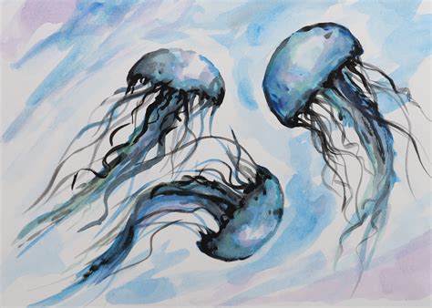 Watercolour Jellyfish