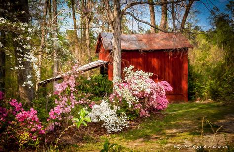 Red Barn In Spring Photograph By Robert Meyerson Fine Art America
