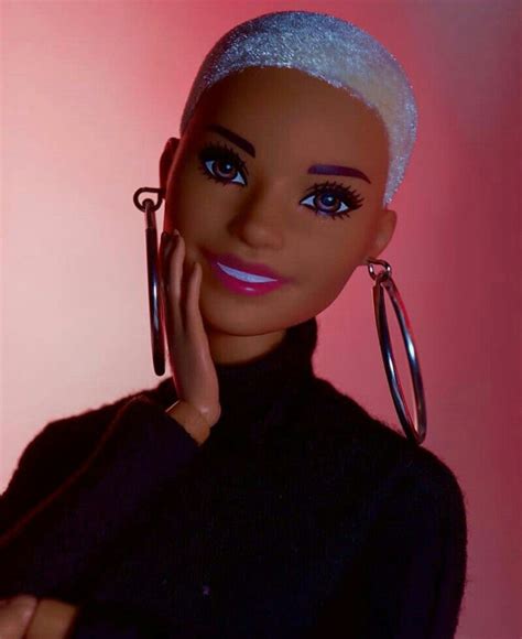 Shaved Head Barbie Fashionistas Beautiful Barbie Dolls Pretty Black