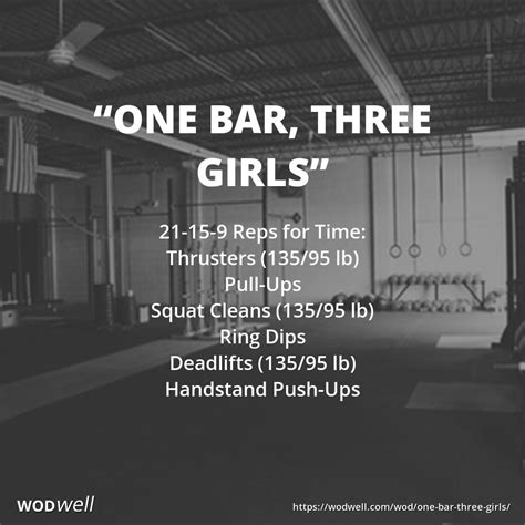 One Bar Three Girls Workout Functional Fitness Wod Wodwell Pull