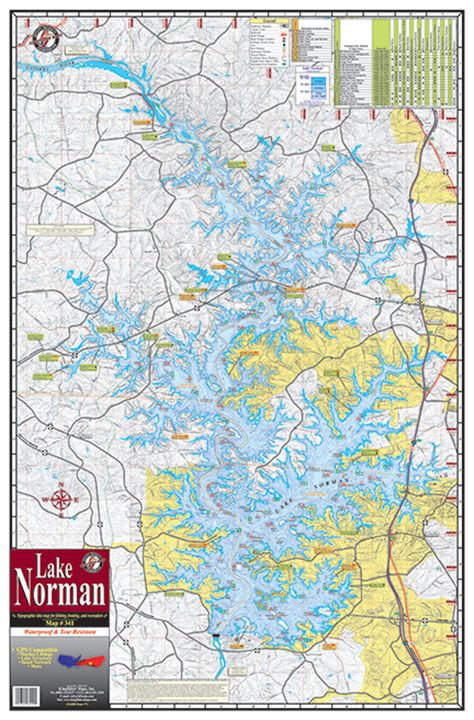 Lake Norman 341 Kingfisher Maps Inc