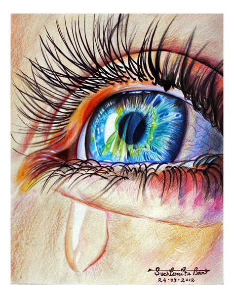 The Eye Beautiful Drawing By Suchismita Bar Drawing Fine Art For Sell