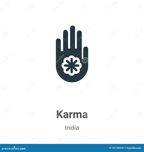 Karma Vector Icon On White Background Flat Vector Karma Icon Symbol