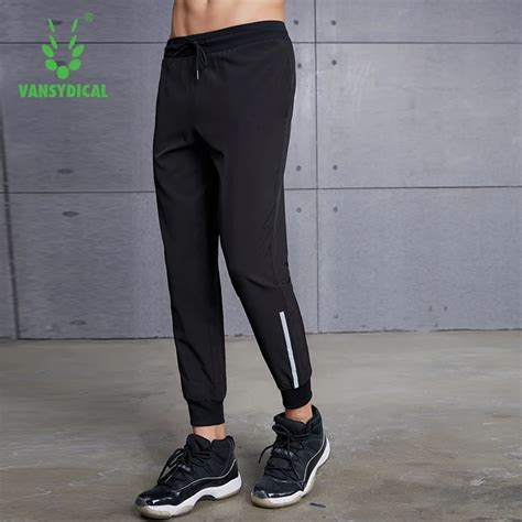 vansydical jogging gym pant men nylon striped sports running pant trainning fitness workout long