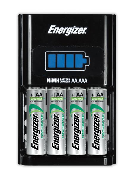 Energizer 1 Hour Aa Aaa Battery Charger 4 X Aa Rechargeable