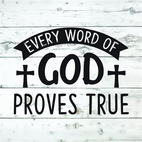 Every Word Of God Proves True Svg Svg Religious God Svg Jesus Svg