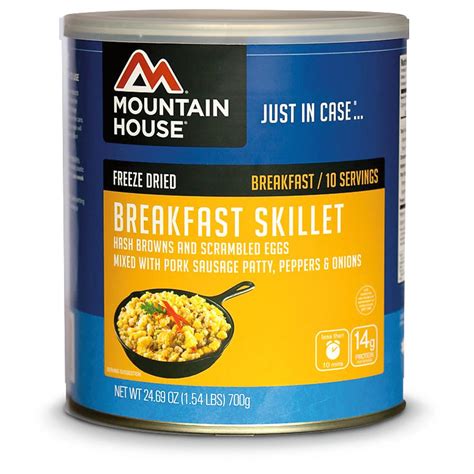 These lightweight meals can be bought separately or in large containers, making storage simple. Mountain House Emergency Food Freeze-Dried Breakfast ...