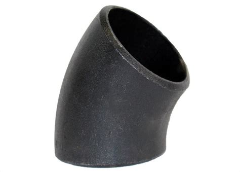 10 Inch Steel Pipe Elbow Sch 40 Lr Astm A420 Wpl6 Round Shape Black Color