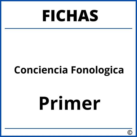 Fichas De Conciencia Fonologica Para Primer Grado Hot Sex Picture