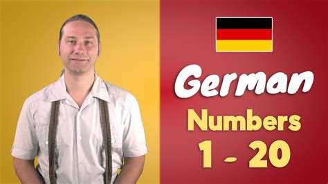 Learn German Numbers 1 20 German 1 To 20 Youtube
