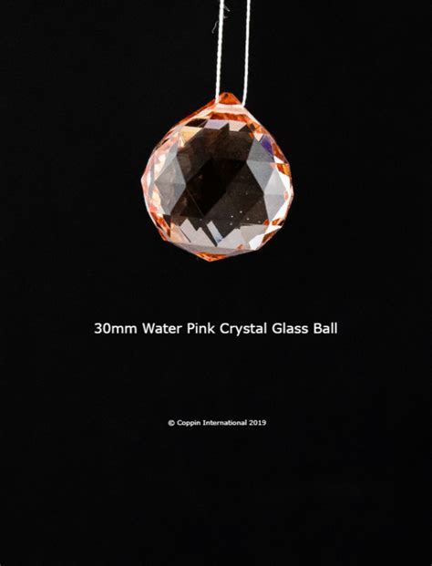 Water Pink Crystal Glass Ball 100 K9 High Quallity Glass Crystal Bilbys