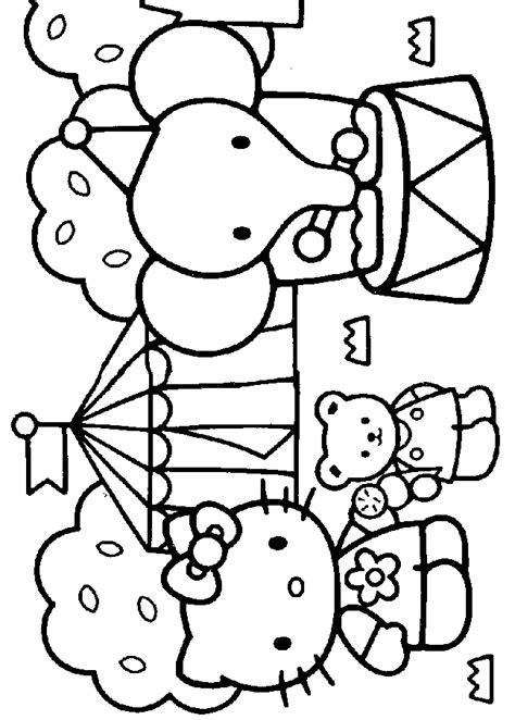 Big Pictures Of Hello Kitty Coloring Home