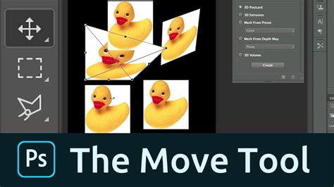 How To Use The Move Tool In Photoshop Youtube