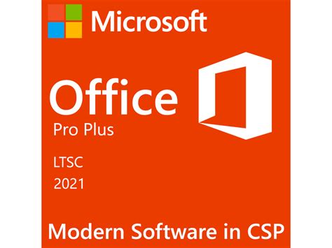 Microsoft Office Ltsc Professional Plus 2021 Modern Software In Csp