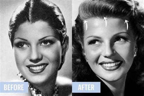 Rita Hayworth Before And After Work Before After Americas Best