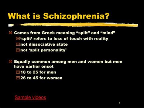 Schizophrenia Ppt Ppt Schizophrenia Powerpoint Presentation Id