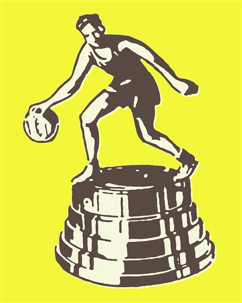 Basketball Trophy Drawing By Csa Images Fine Art America