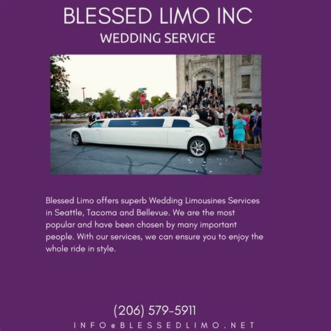 Blessed Limo Offers Superb Wedding Limo Service In Greater Seattle Area