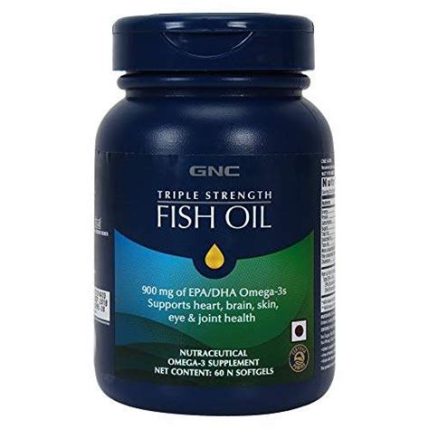 Gnc Triple Strength Fish Oil 1500 Mg Fish Oil With 900 Mg Of Highly