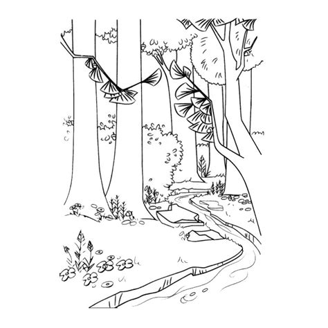 Forest Coloring Pages Printable For Kids
