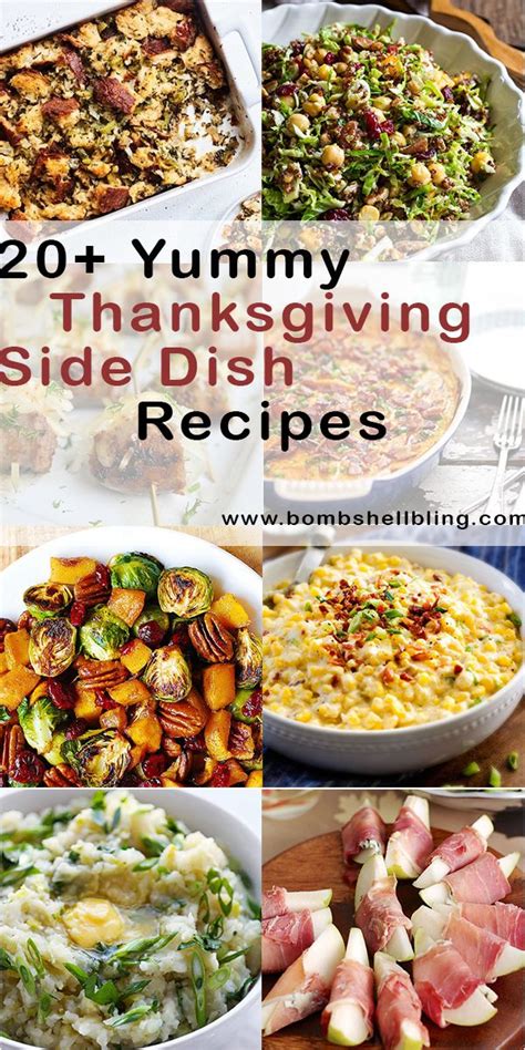 Thanksgiving Side Dish Recipes With Text Overlay