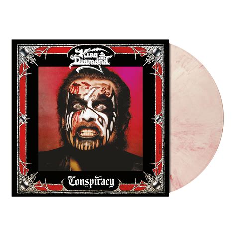 King Diamond Official Store Conspiracy Ltd White Red Marbled