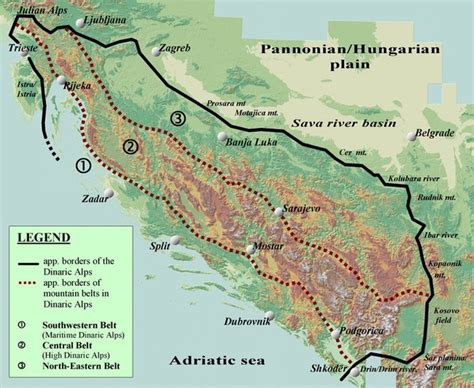 Karta Planina U Hrvatskoj Gorje Karta