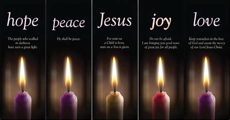 Hope Peace Joy Love And Jesus Advent Banner Set Of 5 With X Stands 63