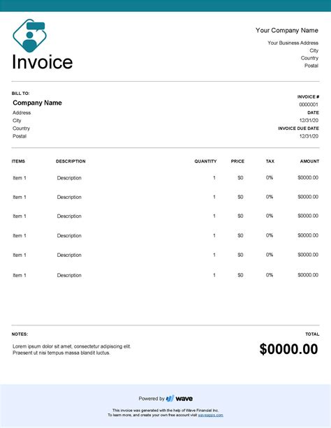 Free Invoice Templates Excel Word PDF More