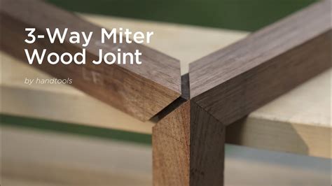Traditional 3 Way Miter Wood Joint 삼방연귀 Youtube