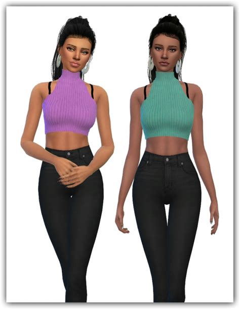 Idol Crop Top Recolors At Maimouth Sims4 Sims 4 Updates E45