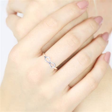 Sterling Silver Infinity Symbol Ring By Lisa Angel