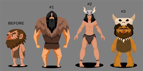 Caveman Character Design Concept 4 By Aok Faithtality On Deviantart
