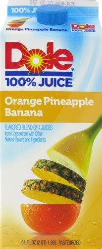 Dole Orange Pineapple Banana Juice 64 Fl Oz Ralphs