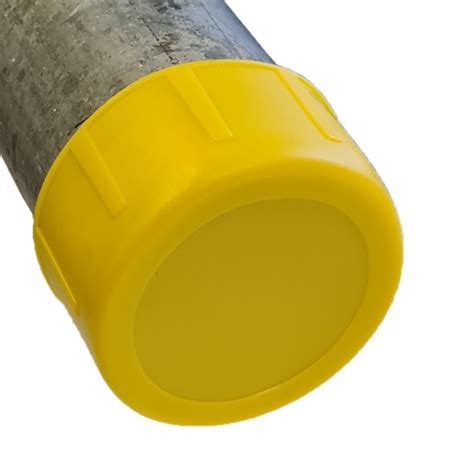 Scaffold Tube Protection Safety Ends Caps Yellow 483mm