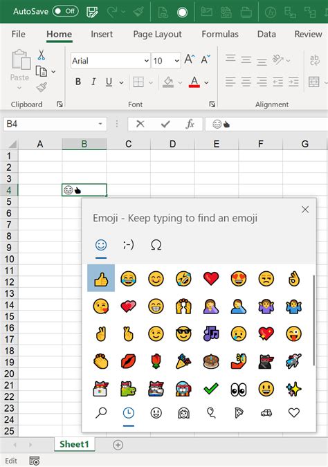 Emojis In Excel How To Insert Emojis Into Excel Cells And Charts