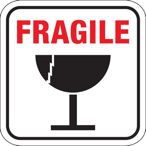 Fragile Glass Sign Clipart Best