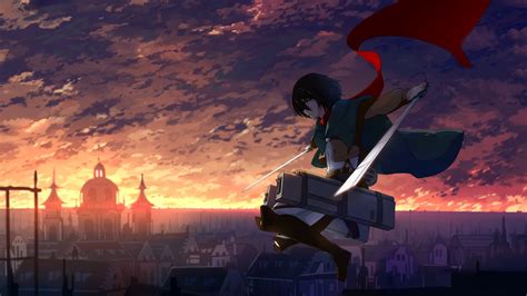 Fond D écran Shingeki No Kyojin Mikasa Ackerman Anime Filles Anime Attack On Titans Girls