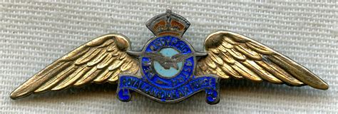 Wwii Rcaf Royal Canadian Air Force Gold Filled Sterling Sweetheart