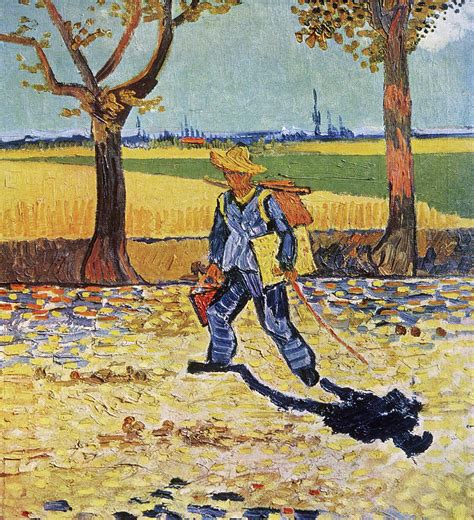 The Painter On His Way To Work Painting By Vincent Van Gogh Fine Art